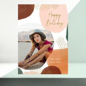 Birthday card - Boho shapes